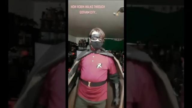 Title card image for video titled Batman and Robin handle Gotham differently...🙄 Title card image for video titled Batman and Robin handle Gotham differently...🙄