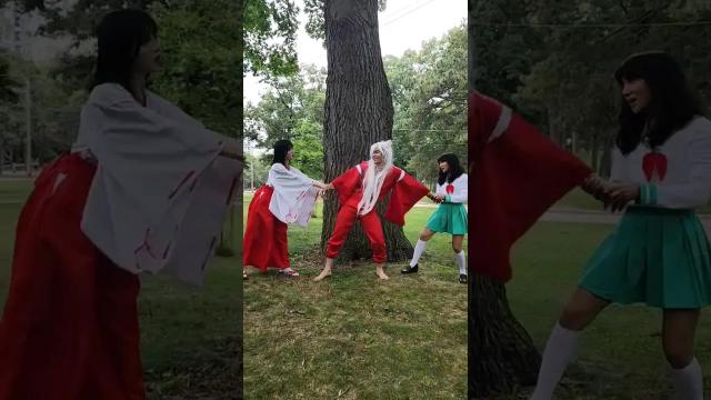Title card image for video titled Love triangles are a pain... #inuyasha #cosplay #kikyo #kagome #anime #disney #findingnemo Title card image for video titled Love triangles are a pain... #inuyasha #cosplay #kikyo #kagome #anime #disney #findingnemo