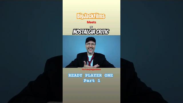 Title card image for video titled #bigjackfilms meets #nostalgiacritic @ChannelAwesome #readyplayerone #angryvideogamenerd