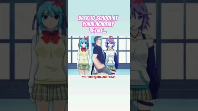 Title card image for video titled It be like that... #rosariovampire #anime #johnnybravo #cartoonnetwork #backtoschool #toonami