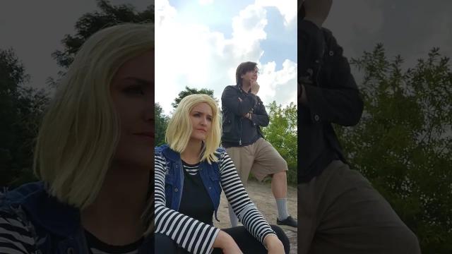 Title card image for video titled Watching #DBZ fights in real time be like... #dragonballz #cosplay #android18 #android18cosplay #tfs Title card image for video titled Watching #DBZ fights in real time be like... #dragonballz #cosplay #android18 #android18cosplay #tfs