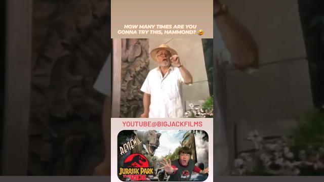 Title card image for video titled He just never learned.. #jurassicpark30 #jurassicparktheride #jurassicworld #universalstudios Title card image for video titled He just never learned.. #jurassicpark30 #jurassicparktheride #jurassicworld #universalstudios