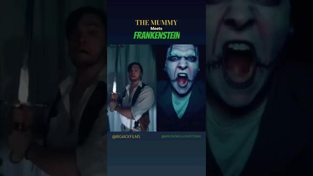 Title card image for video titled #themummy meets #frankenstein #brendanfraser #universalstudios #halloween2023 #cosplay #halloween Title card image for video titled #themummy meets #frankenstein #brendanfraser #universalstudios #halloween2023 #cosplay #halloween
