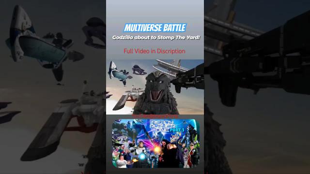 Title card image for video titled It's On!!! #godzillaxkong #godzillaminusone #bigjackfilms #readyplayerone #cosplay #multiverse