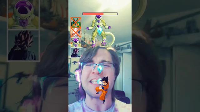 Title card image for video titled This #dragonballz game on Tiktok slaps! #frieza #goku #akiratoriyama #supersaiyan #vegeta