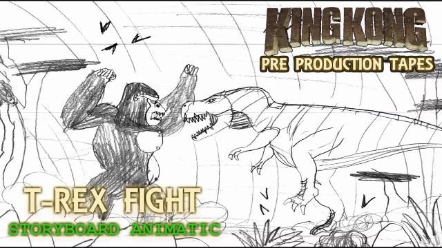 Title card image for video titled King Kong (2016) Fan Film STORYBOARD ANIMATIC - T Rex Fight Title card image for video titled King Kong (2016) Fan Film STORYBOARD ANIMATIC - T Rex Fight