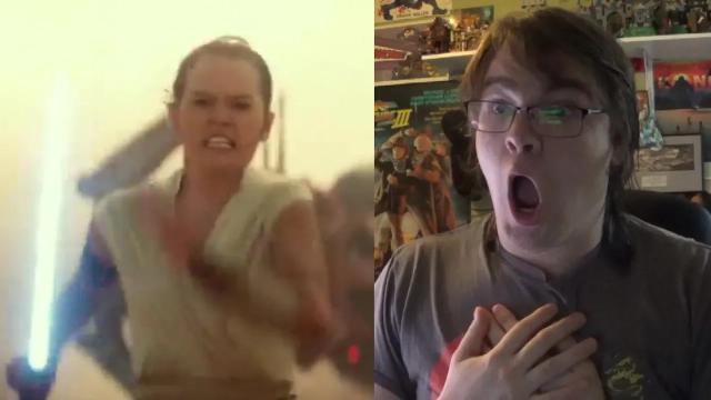 Title card image for video titled STAR WARS EPISODE IX! Teaser Trailer Reaction! Title card image for video titled STAR WARS EPISODE IX! Teaser Trailer Reaction!