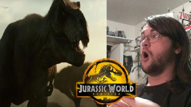 Title card image for video titled Jurassic World: Dominion - Prologue REACTION!